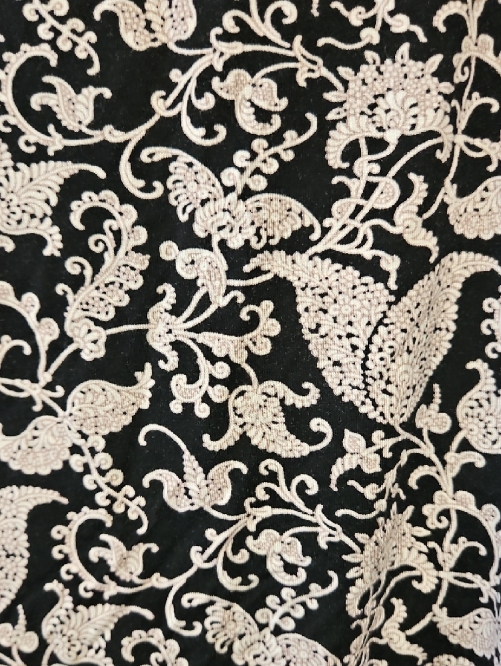 Larry Levine Black and White Cowl Neck 3/4 Sleeve Top XL - Picture 6 of 9